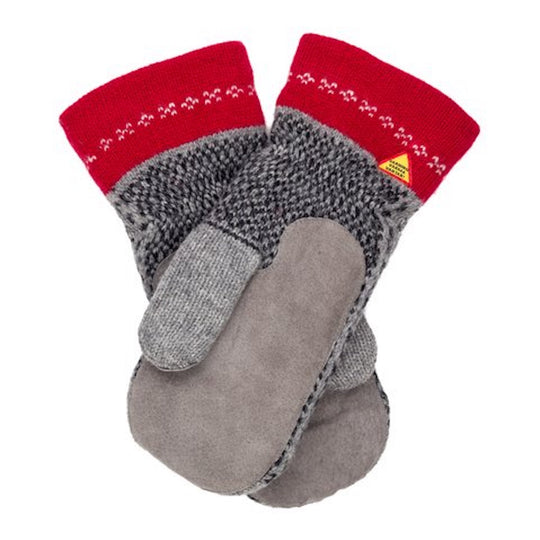 Skaftö Pattern Suede Palm Swedish Mittens By Ojbro Vantfabrik