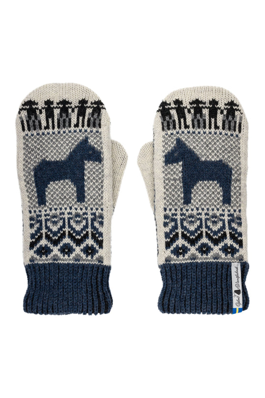 Dalarna Pattern Swedish Mittens By Ojbro Vantfabrik