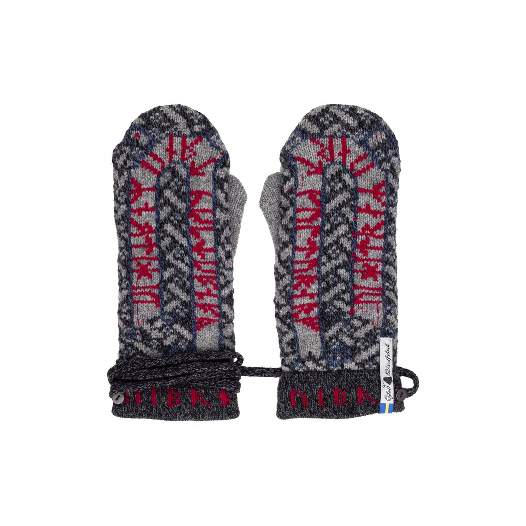 Futhark Pattern Swedish Mittens By Ojbro Vantfabrik