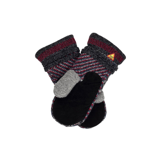 Futhark Pattern Suede Palm Swedish Mittens By Ojbro Vantfabrik