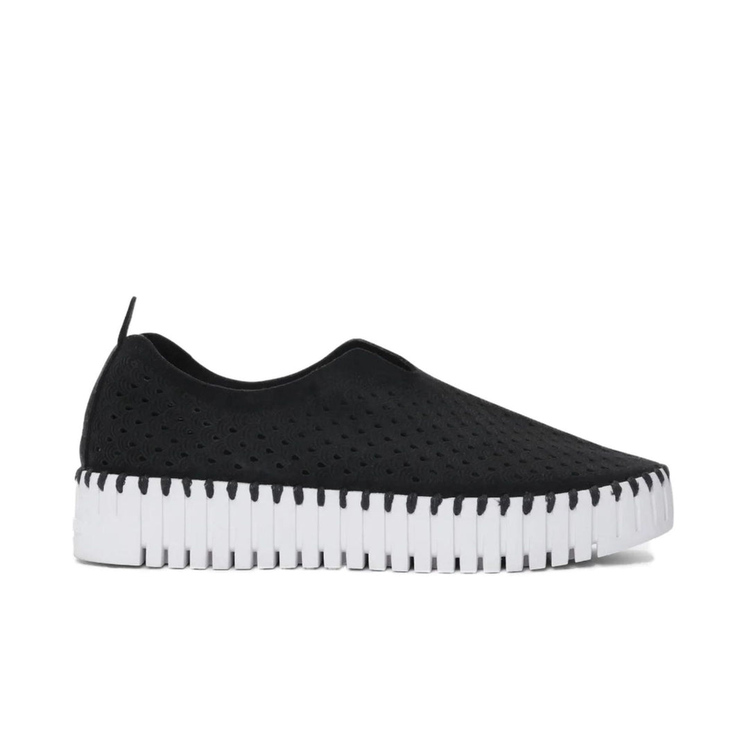Tulip Platform Loafer Shoe - Black