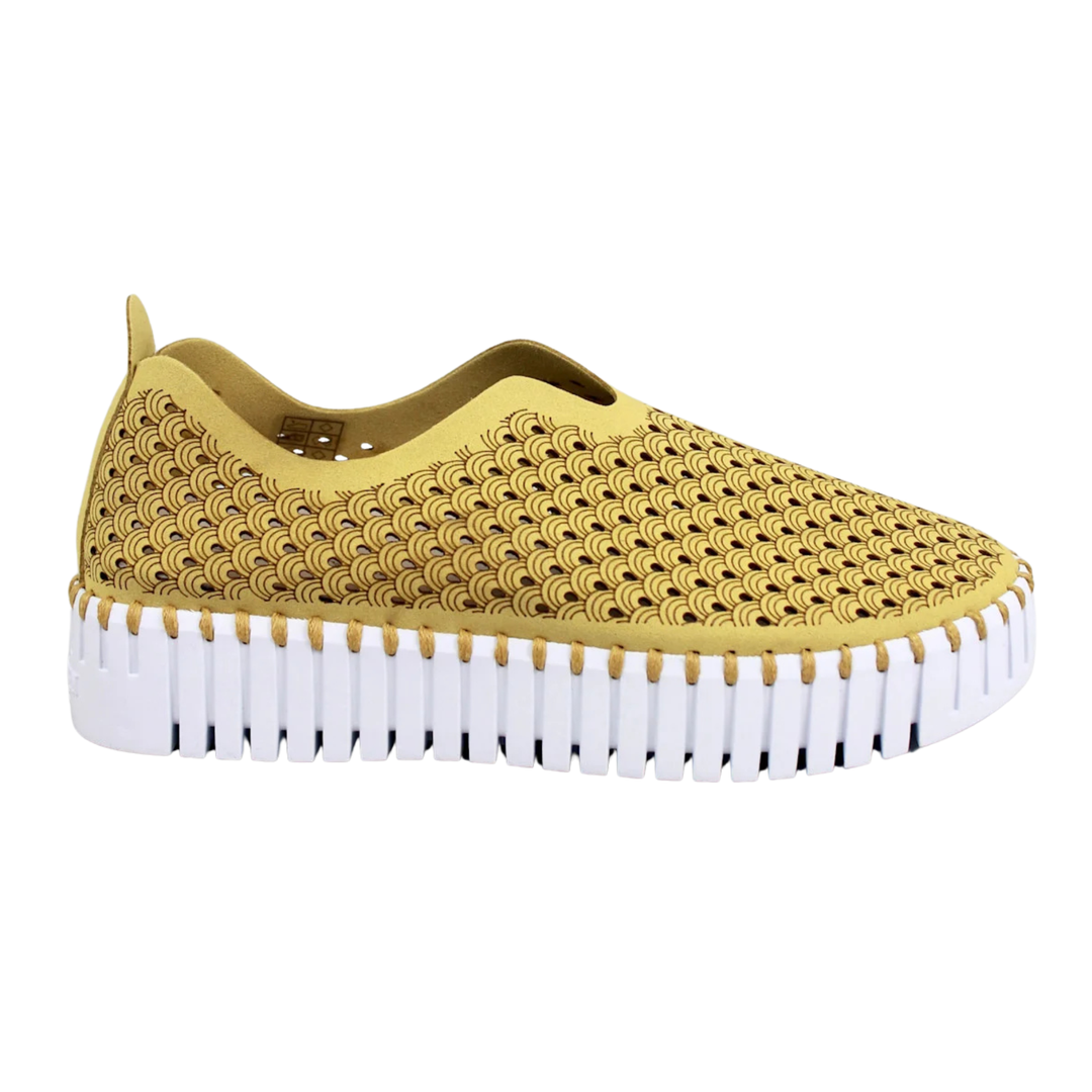 Tulip Platform Loafer Shoe - Citronella By Ilse Jacobsen