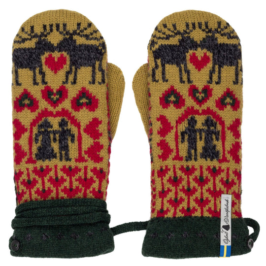 Fästfolk Pattern Swedish Mittens By Ojbro Vantfabrik