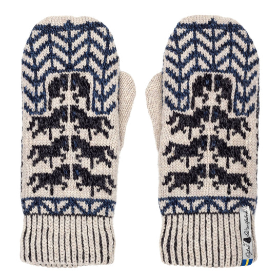 Gotland Pattern Swedish Mittens By Ojbro Vantfabrik