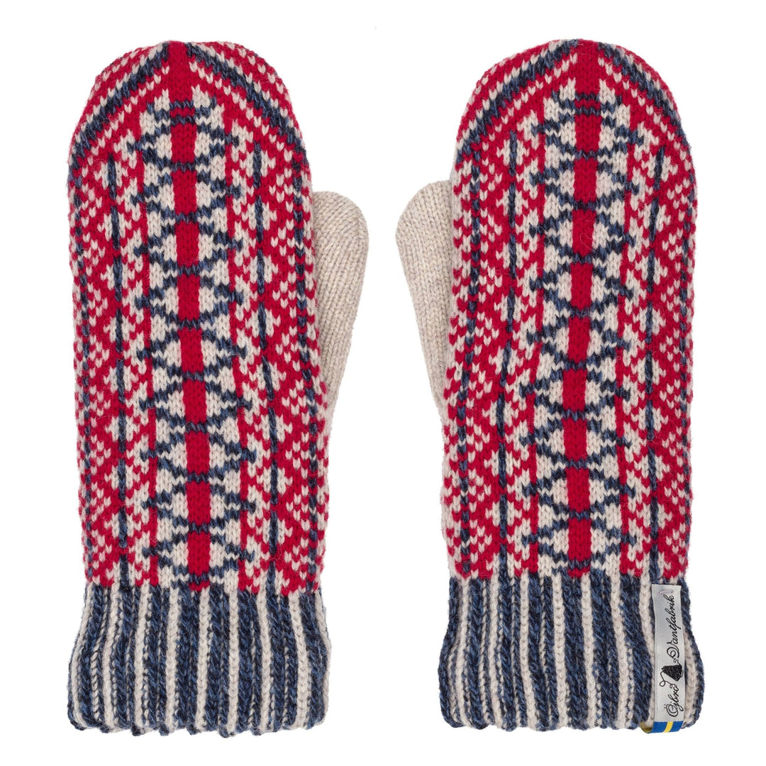 Lycksele Pattern Swedish Mittens By Ojbro Vantfabrik