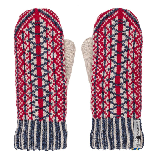 Lycksele Pattern Swedish Mittens By Ojbro Vantfabrik