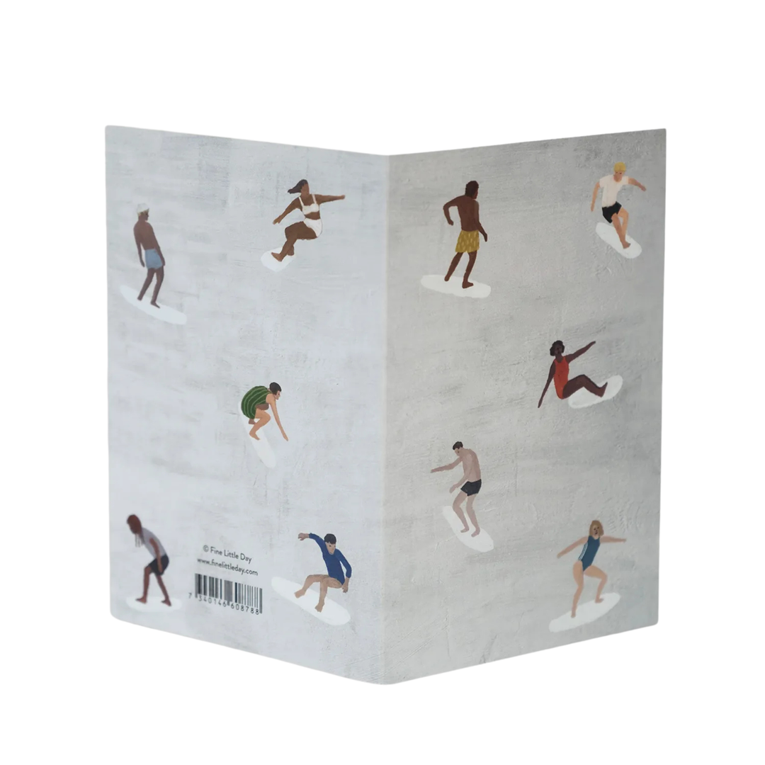Surfers Folded Card By Fine Little Day