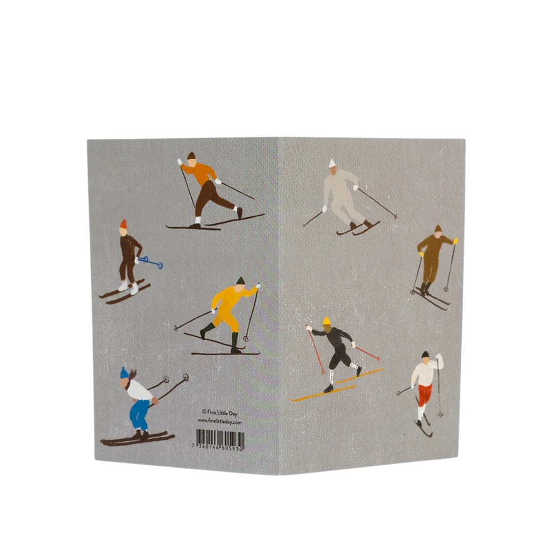 Skiers Folded Card By Fine Little Day