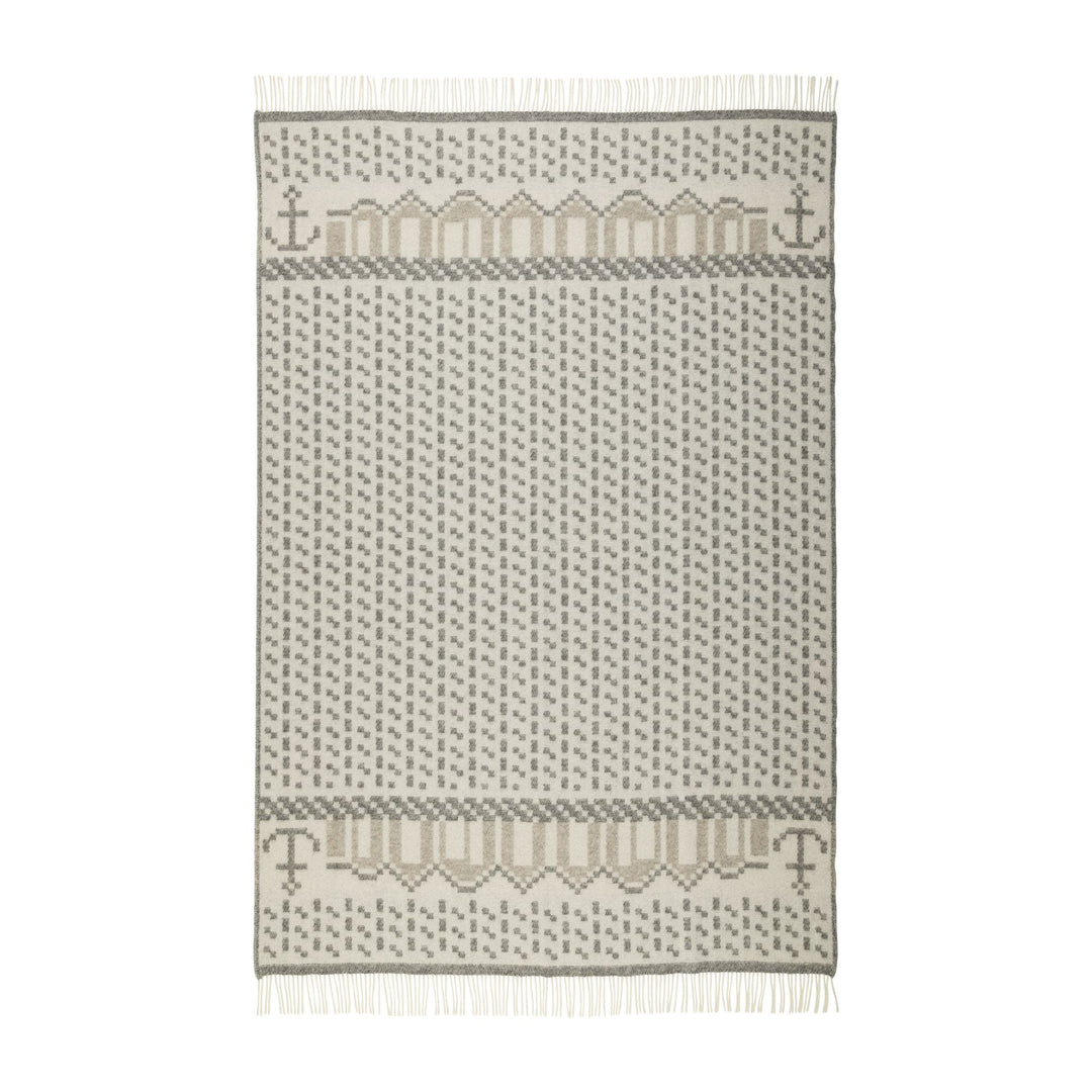 Skafto Pattern Wool Blanket Ojbro Vantfabrik