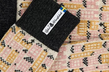 Below Knee Wool Socks- Gamla Stan Pattern By Ojbro Vantfabrik