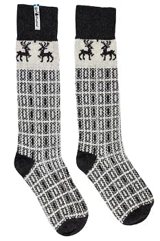 Below Knee Wool Socks- Scania Pattern By Ojbro Vantfabrik