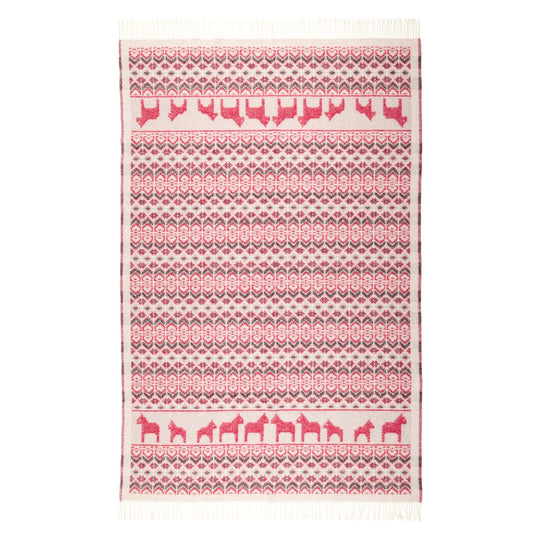 Dalarna Pattern Wool Blanket Ojbro Vantfabrik