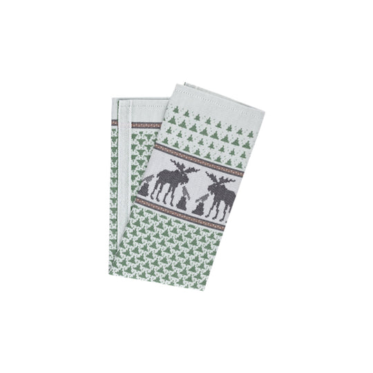 Skogen Pattern Swedish Cotton Towel Ojbro Vantfabrik