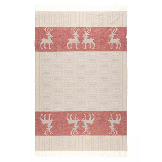 Scania Pattern Wool Blanket By Ojbro Vantfabrik
