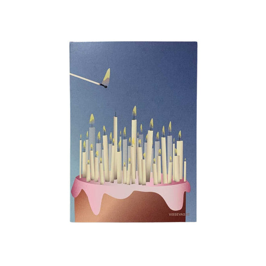 Cake With Candles - Mini Card / Gift Tag