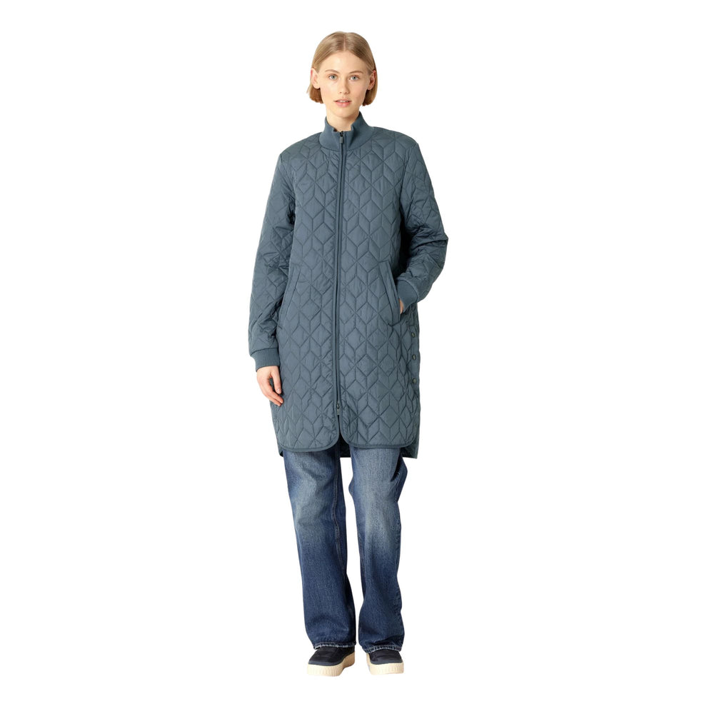 Padded Quilt Coat - Ombre Blue-By Ilse Jacobsen