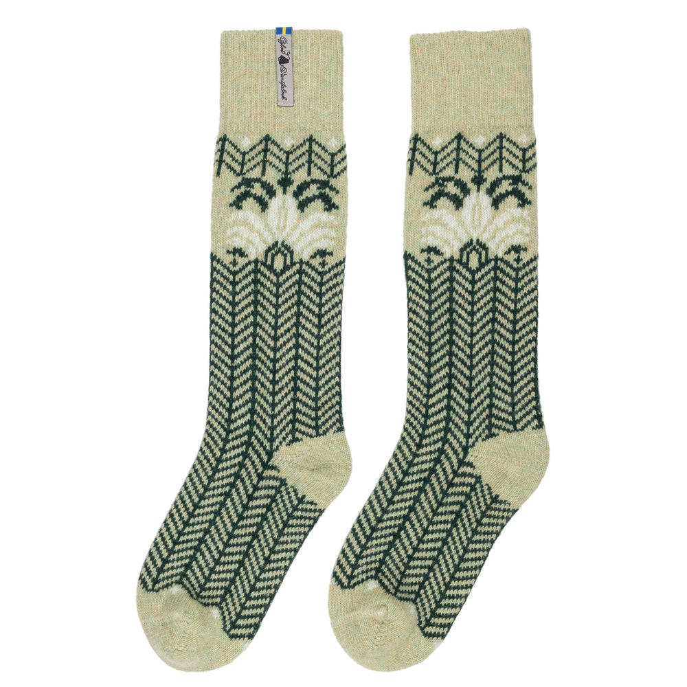 Below Knee Wool Socks- Fager Pattern By Ojbro Vantfabrik