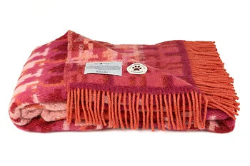 Fred Alva Pattern Wool Blanket By Ojbro Vantfabrik