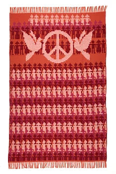 Fred Alva Pattern Wool Blanket By Ojbro Vantfabrik