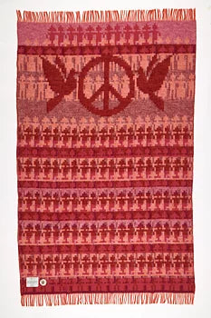 Fred Alva Pattern Wool Blanket By Ojbro Vantfabrik