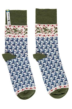 High Ankle Merino Socks- Ringdans Pattern By Ojbro Vantfabrik