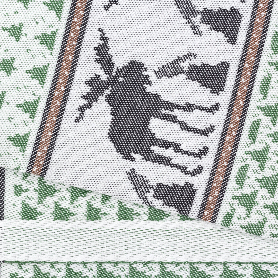 Skogen Pattern Swedish Cotton Towel Ojbro Vantfabrik