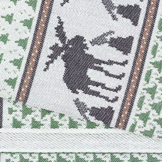 Skogen Pattern Swedish Cotton Towel Ojbro Vantfabrik