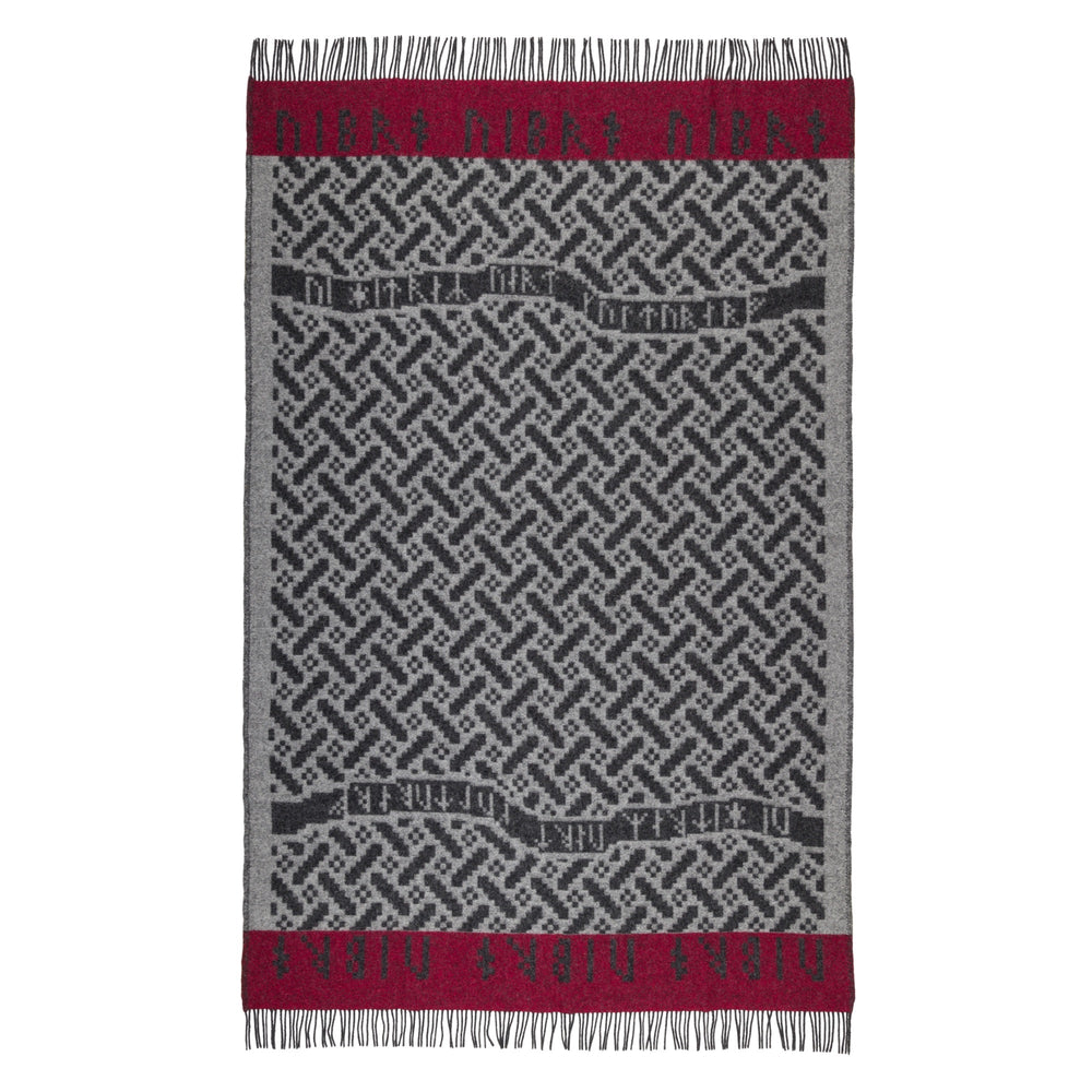 Futhark Pattern Wool Blanket Ojbro Vantfabrik